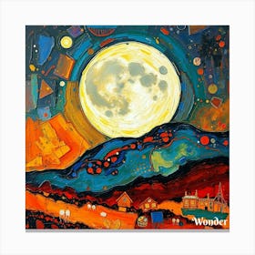 Full Moon In The Sky 4 Canvas Print