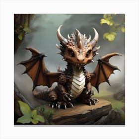 Wood Dragon 2 Canvas Print