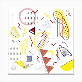 Abstract Geometric Line Art Canvas Print