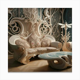 Fairy Tale Living Room Canvas Print