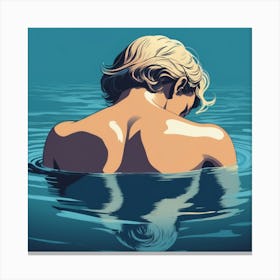 Woman In The Water art 3 Canvas Print