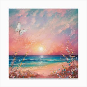 Sunset At The Beach 7 Canvas Print