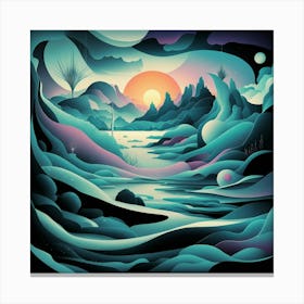 A Stunning Deep Art Illustration Featuring A Surre Yaro8o 6rqedbi0yofw Ka Jz Oldrrssuiejiqmc4eew Canvas Print