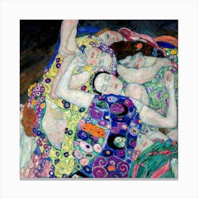 Sleeping Women By Gustav Klimt Canvas Print