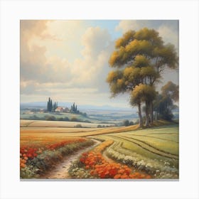 Poppy Field Canvas Print