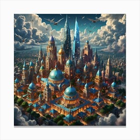 Fantasy City 12 Canvas Print