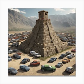 Pyramid Of Taos Canvas Print