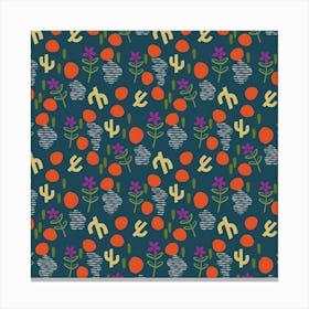 Cactus Fabric Canvas Print