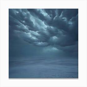 Storm Clouds Over The Ocean Canvas Print