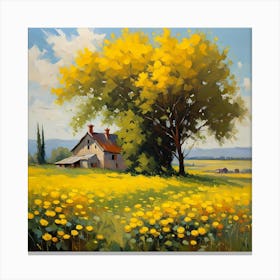 Little House in the Prairie 2 Canvas Print