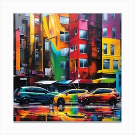 Colorful City 1 Canvas Print