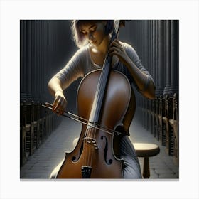 Cellist 1 Canvas Print