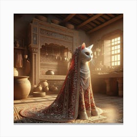 Cat In A Room 1 Canvas Print