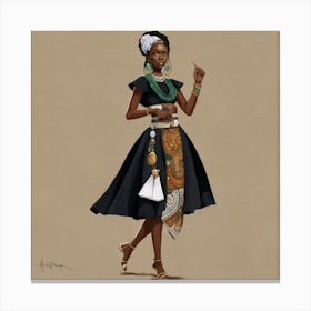 African Woman 2 Canvas Print