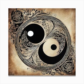 Yin Yang Symbol 16 Canvas Print