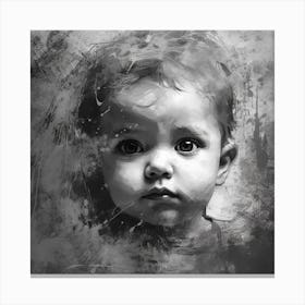 Portrait Of A Baby Canvas Print