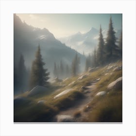 Landscape Painting 133 Canvas Print