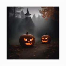 Halloween Pumpkins Canvas Print