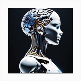 Robot Head 30 Canvas Print