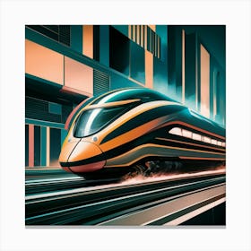 Futuristic Train 7 Canvas Print