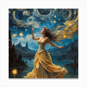 Princess of the Starry Night  Canvas Print