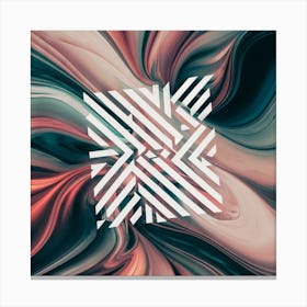 Geometric Pattern Of Shapes And Lines Stencil And Abstract Art Print Canvas Print