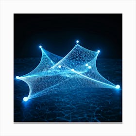 Futuristic 3d Network Canvas Print