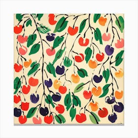 Cherry Painting Matisse Style 5 Canvas Print