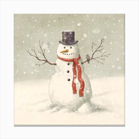 The Snowman Canvas Print