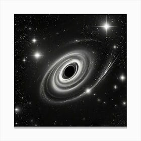 Black Hole In Space Canvas Print