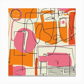 Abstract Drawing Canvas Print