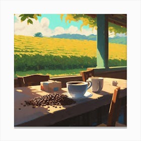 Coffee Table Canvas Print