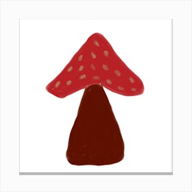 Red Mushroom Canvas Print