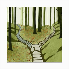 Path In The Woods Canvas Print