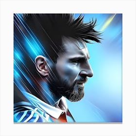 Messi shines in a special way Canvas Print