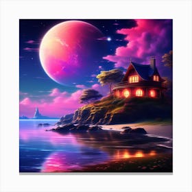 House On The Beach 4 Canvas Print