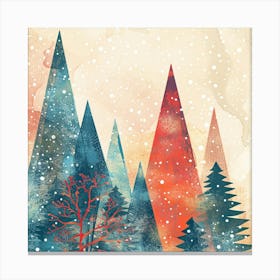 Snowy Mountains Canvas Print