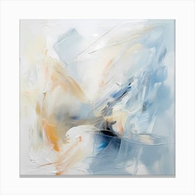 AI Blush of Blue Whispers Canvas Print