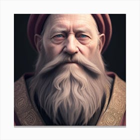 Portrait Of An Old Man Canvas Print