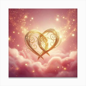 Heart In The Clouds Canvas Print