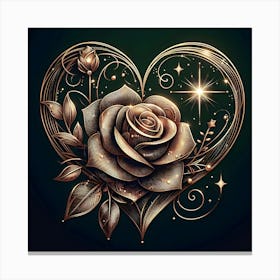 Heart Of Gold 6 Canvas Print