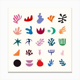 Matisse Elements Square Canvas Print