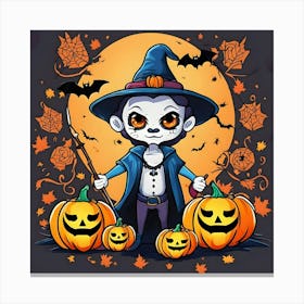 Halloween Witch 4 Canvas Print