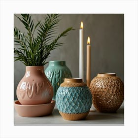 Ceramic Vases Canvas Print