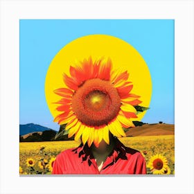 Sun Flower - Sun Worshiper Canvas Print