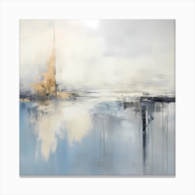 Subtle Serenity: Gentle Brushwork Canvas Print