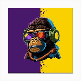 Funky Chimpanzee Canvas Print