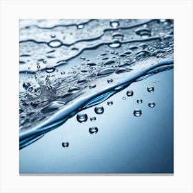 Water Splashes 1 Canvas Print