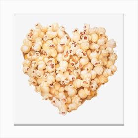 Heart Shaped Popcorn Canvas Print