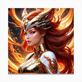 Fire Girl Canvas Print